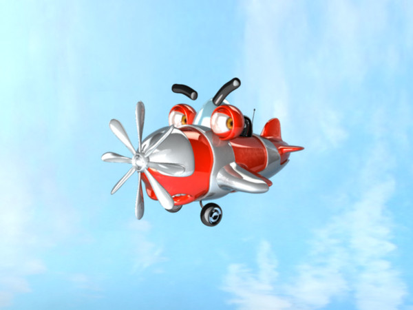 3d ma cartoon plane airplane - cartoon airplane by Darko Krstevski